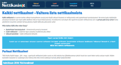 Desktop Screenshot of kaikki-nettikasinot.com